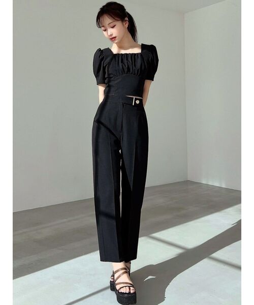 RESEXXY(リゼクシー)の「センタープレステーパードパンツ【セットアップ着用可能】(その他パンツ・レディース・アイボリー/ブラック/その他1・FREE)」の13枚目の写真