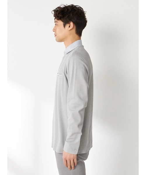 McGREGOR(マックレガー)の「ジャージコンビ長袖ポロ(ポロシャツ・メンズ・ネイビー/グレー/ラベンダー・M/L/XL)」の19枚目の写真