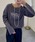 hyu,il�i�q���C���j�́uEmbroidery logo long T-shirt�iT�V���c/�J�b�g�\�[�j�v�b�`���R�[���O���[