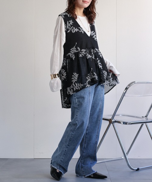 model：156cm 着用サイズ：FREE
