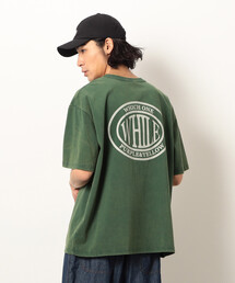 フロスト加工プリント 半袖Tシャツ