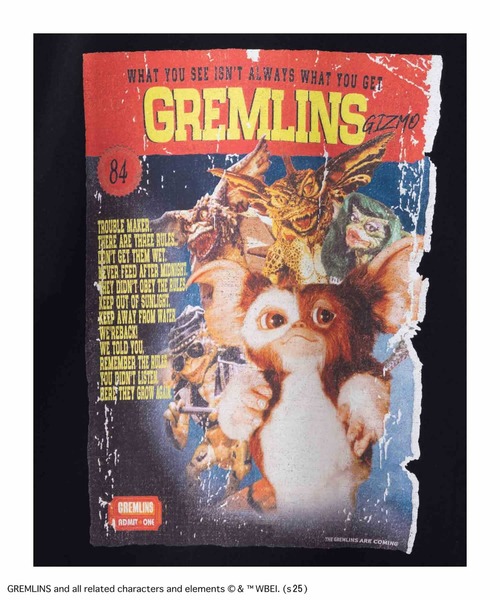 Mac-House(マックハウス)の「【GREMLINS/グレムリン】 ムービーポスターTシャツ(Tシャツ/カットソー・メンズ・ホワイト/ブラウン/チャコールグレー/ブラック・M/L/XL)」の9枚目の写真