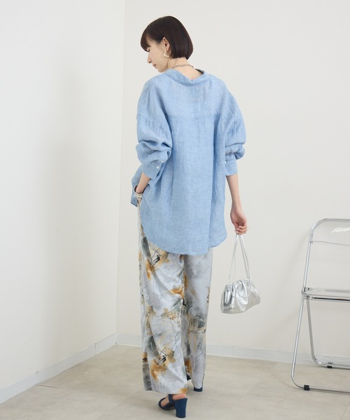 ブラウス シャツ cloche　清涼リネンシャツ レディース Paradise Picnic ブラウス シャツ cloche 清涼リネンシャツ