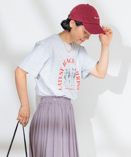 セール】Girls photo Beach アーチロゴTシャツ/ガールズ フォト