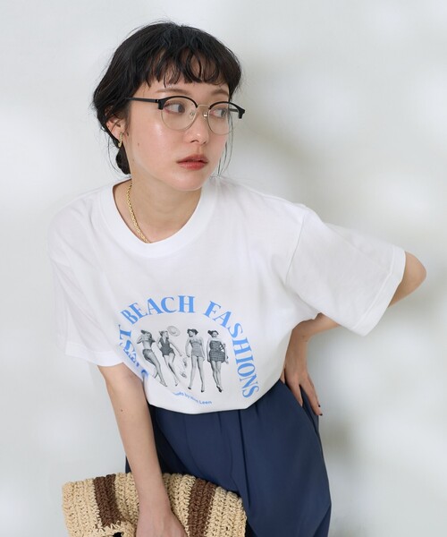 セール】Girls photo Beach アーチロゴTシャツ/ガールズ フォト