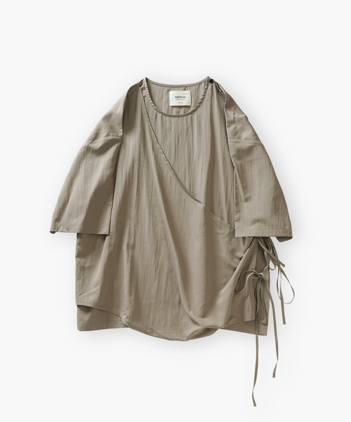 Aphlotus（アプロタス）の「アシンメトリー レイヤード デザイン ドレープ プルオーバー（Tシャツ/カットソー・メンズ・ブラック/ストーン・SMALL/MEDIUM/LARGE）」の20枚目の写真