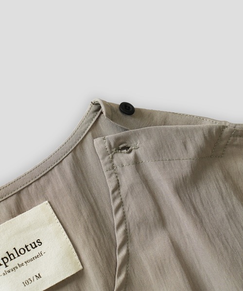 Aphlotus（アプロタス）の「アシンメトリー レイヤード デザイン ドレープ プルオーバー（Tシャツ/カットソー・メンズ・ブラック/ストーン・SMALL/MEDIUM/LARGE）」の22枚目の写真