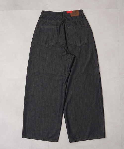 D-LAND】ボタンフライ リジットデニム バギーパンツ / Button fly