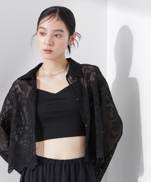 NANO universe | ストレッチポンチカップ付きブラトップキャミソール(キャミソール)