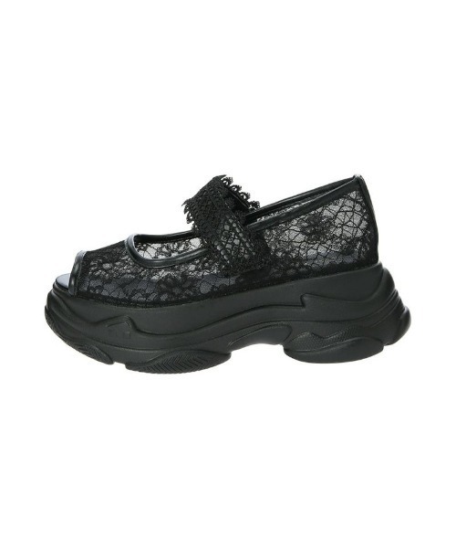 F i.n.t（フィント）の「レース使いスニーカーサンダル【LLサイズあり】/ fint　フィント（サンダル・レディース・オフホワイト/ブラック・S/LL/L/M）」の15枚目の写真