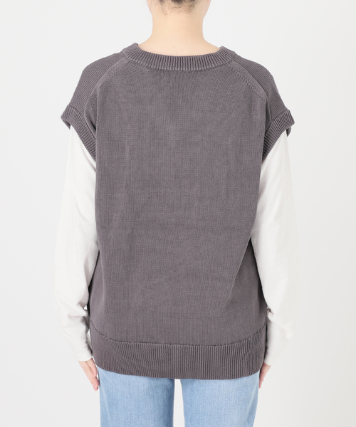 Spick &Span コットンシルクリネンニットベスト（タグ付） コットンシルクリネンニットベスト（ベスト）｜Spick and Span