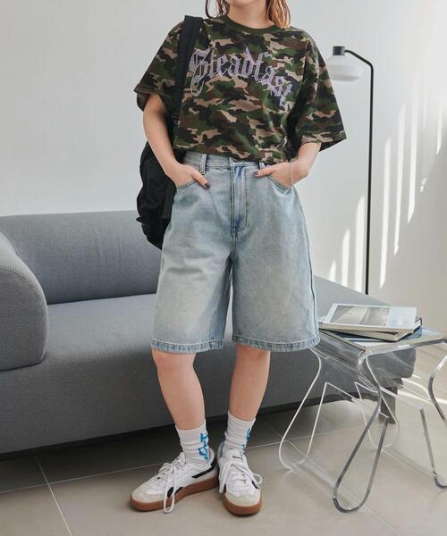 WEGO(ウィゴー)の「WEGO/ラインストーンショートT(Tシャツ/カットソー・レディース・ブラック/ホワイト/その他1・MEDIUM/SMALL)」の19枚目の写真