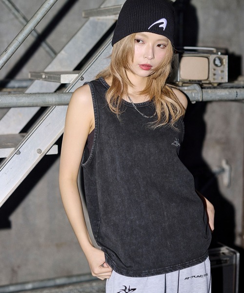 MSG（エムエスジー）の「ヴィンテージライクワンポイントタンクトップ【UNISEX】（タンクトップ・メンズ・ブラック/ホワイト/ブラック系/グレー系・S/M/L/XL）」の15枚目の写真
