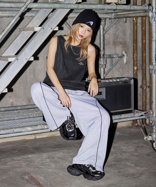 MSG（エムエスジー）の「ヴィンテージライクワンポイントタンクトップ【UNISEX】（タンクトップ・メンズ・ブラック/ホワイト/ブラック系/グレー系・S/M/L/XL）」の22枚目の写真