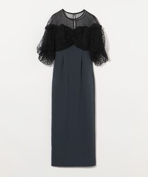 新品タグ付き 定価3.3万 エメルリファインズ レース ワンピース エメルリファインズ✳️総レース ロングワンピース【S】グリーン