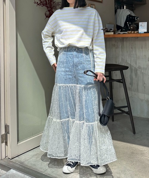 sara mallika(サラ マリカ)の「【Sara mallika】SHINY EMBROIDERY SK(スカート・レディース・アイボリー・FREE)」の11枚目の写真