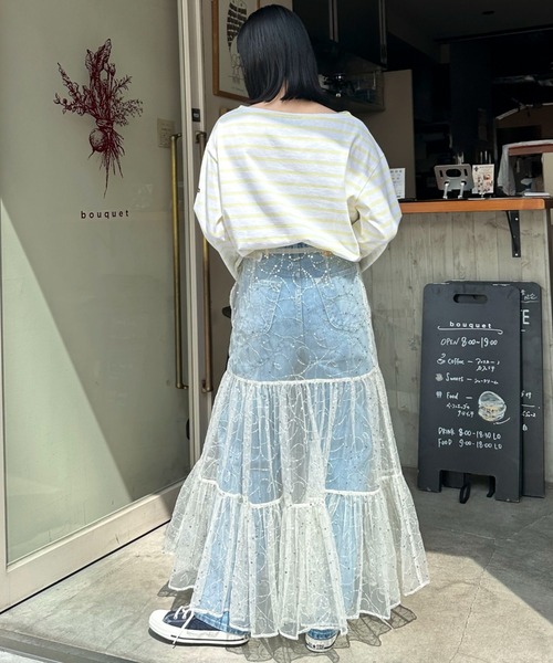 sara mallika(サラ マリカ)の「【Sara mallika】SHINY EMBROIDERY SK(スカート・レディース・アイボリー・FREE)」の7枚目の写真