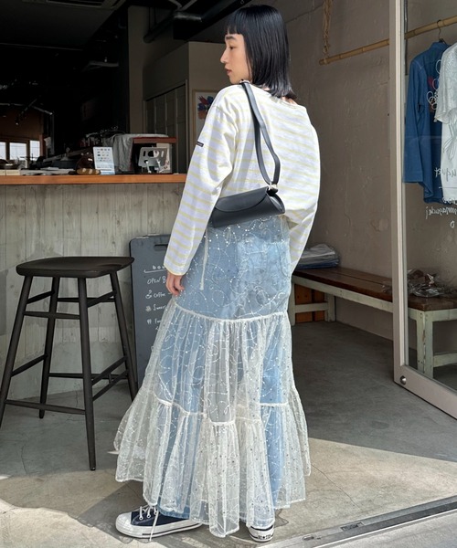 sara mallika(サラ マリカ)の「【Sara mallika】SHINY EMBROIDERY SK(スカート・レディース・アイボリー・FREE)」の10枚目の写真