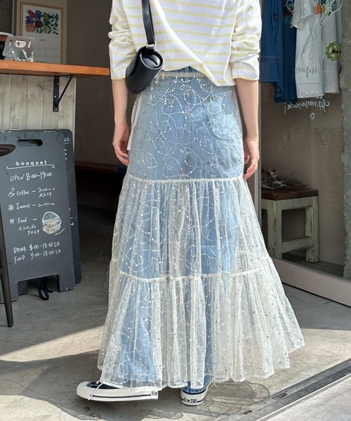 sara mallika(サラ マリカ)の「【Sara mallika】SHINY EMBROIDERY SK(スカート・レディース・アイボリー・FREE)」の14枚目の写真