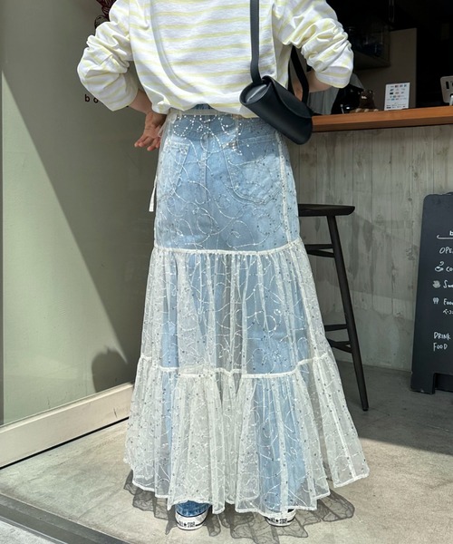 sara mallika(サラ マリカ)の「【Sara mallika】SHINY EMBROIDERY SK(スカート・レディース・アイボリー・FREE)」の16枚目の写真