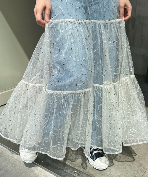 sara mallika(サラ マリカ)の「【Sara mallika】SHINY EMBROIDERY SK(スカート・レディース・アイボリー・FREE)」の17枚目の写真