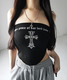 me+em select(~[ZNg)́y Qcolor zNXOWSxAgbvX ^ cross grunge logo bare tops(̑gbvX)