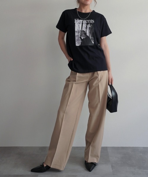 Rashik(ラシク)の「ストレートピンタックスラックス(スラックス・レディース・ベージュ/ブラウン/ブラック・M/S)」の6枚目の写真