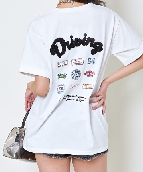 GORGE(ゴージ)の「サガラロゴTシャツ(Tシャツ/カットソー・レディース・オフホワイト/ブラック・F)」の1枚目の写真