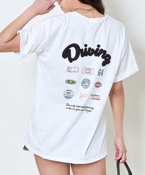 GORGE(ゴージ)の「サガラロゴTシャツ(Tシャツ/カットソー・レディース・オフホワイト/ブラック・F)」の12枚目の写真