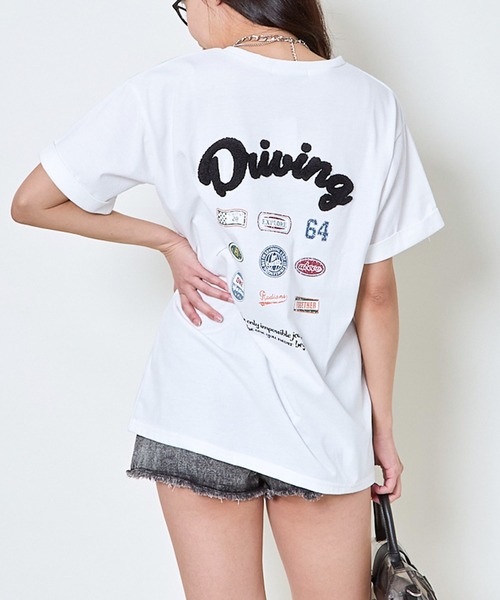 GORGE(ゴージ)の「サガラロゴTシャツ(Tシャツ/カットソー・レディース・オフホワイト/ブラック・F)」の13枚目の写真