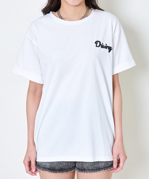 GORGE(ゴージ)の「サガラロゴTシャツ(Tシャツ/カットソー・レディース・オフホワイト/ブラック・F)」の4枚目の写真