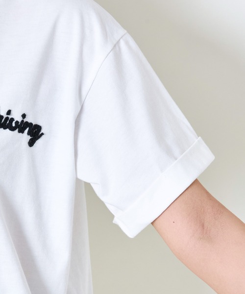 GORGE(ゴージ)の「サガラロゴTシャツ(Tシャツ/カットソー・レディース・オフホワイト/ブラック・F)」の9枚目の写真