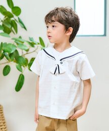 apres les cours | 【リンク】セーラーカラー半袖シャツ(シャツ/ブラウス)