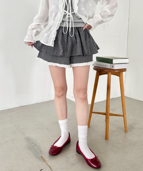 【新品未使用】ローヘン lohen ビッグパッチショートパンツ 美品 ローヘン lohen ビッグパッチショートパンツ ブラック 黒