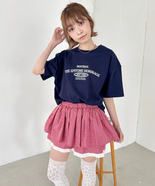 セール】レイヤードデザインチェックショートパンツ（その他