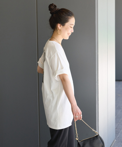 tシャツ ウォッシャブル / Gleamy/グリーミー PHOTO Tシャツ レディース ウォッシャブル / Gleamy/グリーミー PHOTO Tシャツ | ベーセー