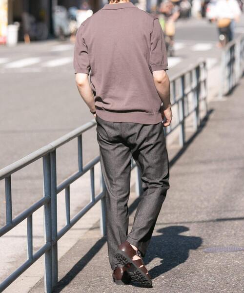 URBAN RESEARCH ROSSO MEN（アーバンリサーチロッソメン）の「『UR TECH ひやサラクール』AIRDRY半袖ニットポロ（ポロシャツ・メンズ・ネイビー/ライトグレー/チャコールグレー/カーキ・MEDIUM/LARGE）」の15枚目の写真