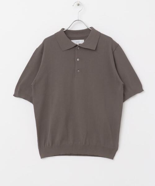 URBAN RESEARCH ROSSO MEN（アーバンリサーチロッソメン）の「『UR TECH ひやサラクール』AIRDRY半袖ニットポロ（ポロシャツ・メンズ・ネイビー/ライトグレー/チャコールグレー/カーキ・MEDIUM/LARGE）」の22枚目の写真