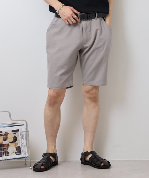 Relation（リレーション）の「リネンショートパンツ（その他パンツ・メンズ・ピンク/サックスブルー/カーキ/ホワイト/ベージュ/ブラック/グレー・M/XL/XXL/S/L）」の3枚目の写真
