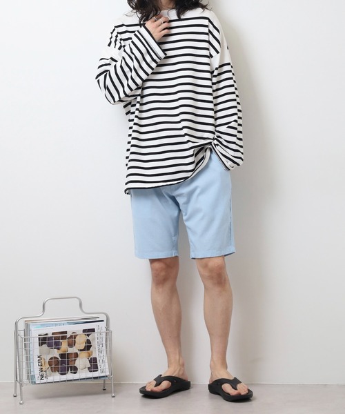 Relation（リレーション）の「リネンショートパンツ（その他パンツ・メンズ・ピンク/サックスブルー/カーキ/ホワイト/ベージュ/ブラック/グレー・M/XL/XXL/S/L）」の16枚目の写真