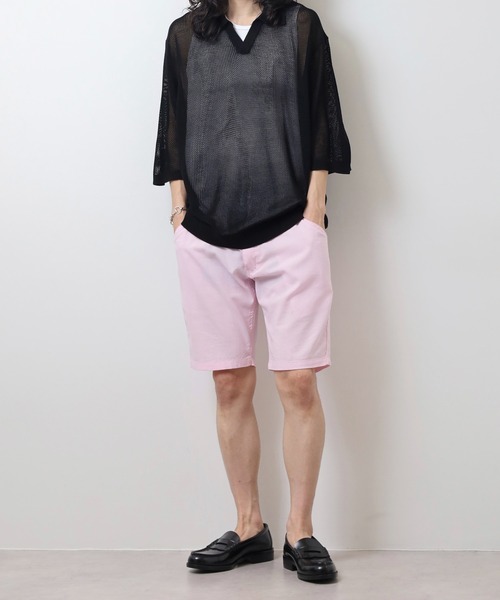 Relation（リレーション）の「リネンショートパンツ（その他パンツ・メンズ・ピンク/サックスブルー/カーキ/ホワイト/ベージュ/ブラック/グレー・M/XL/XXL/S/L）」の19枚目の写真