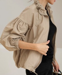 aquagarage（アクアガレージ）の「ショート丈ギャザーブルゾン レディース（ブルゾン）」