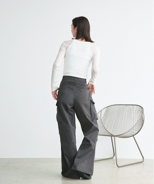 ad thie（アドティエ）の「ルーズシルエット カーゴパンツ（カーゴパンツ・レディース・チャコール・MEDIUM/LARGE）」の12枚目の写真