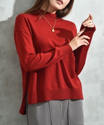 ニット/セーター（レッド/赤色系・タートルネック/ハイネック