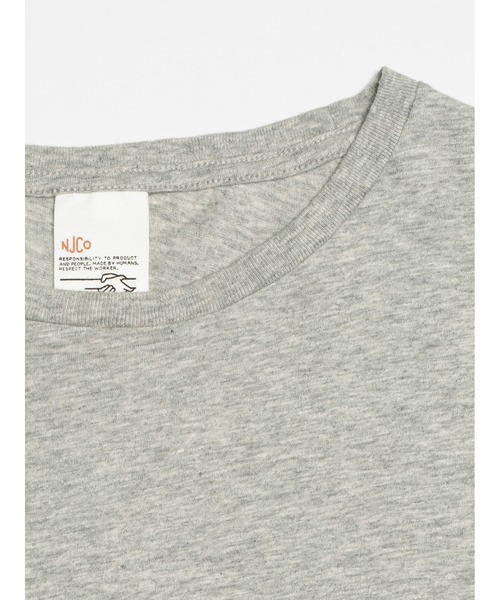 Nudie Jeans（ヌーディージーンズ）の「Nudie Jeans/ヌーディージーンズ Roffe / レギュラーフィットクルーネックTシャツ / Greymelange（Tシャツ/カットソー・メンズ・グレー系・M/S/L/XL）」の4枚目の写真