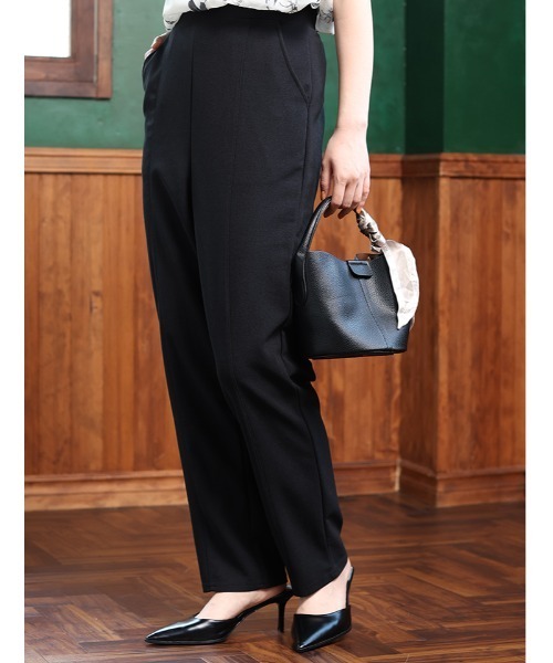 fifth(フィフス)の「ストレッチテーパードパンツ(その他パンツ・レディース・ブラック/ピンク/チャコールグレー・XS/M)」の2枚目の写真