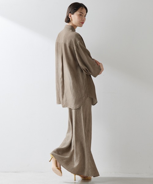 Whim Gazette(ウィムガゼット)の「ツイル顔料染めオーバーシャツ(シャツ/ブラウス・レディース・キャメル/モカ・FREE)」の19枚目の写真