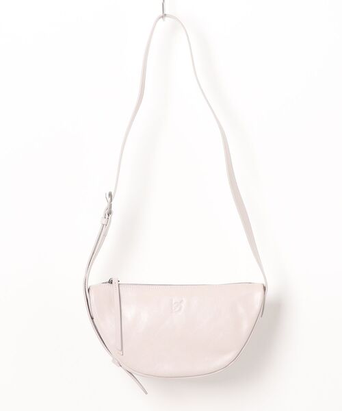 エーゼロ（エーゼロ）の「《牛革》ミニ半月ショルダーバッグ（ショルダーバッグ・レディース・ブラック/グレイッシュベージュ・FREE）」の12枚目の写真