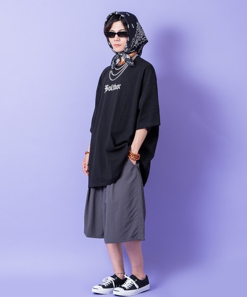 a.p.o.v.(エーピーオービー)の「a.p.o.v. コードロングベルトマットポリスーパーワイドハーフパンツ(その他パンツ・メンズ・グレー/ブラック・ONESIZE)」の7枚目の写真
