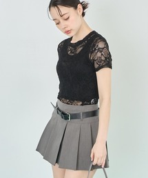 ANAP（アナップ）の「レース Tシャツ 半袖（Tシャツ/カットソー）」